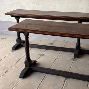Long Pair of 19th C. English Refectory Tables