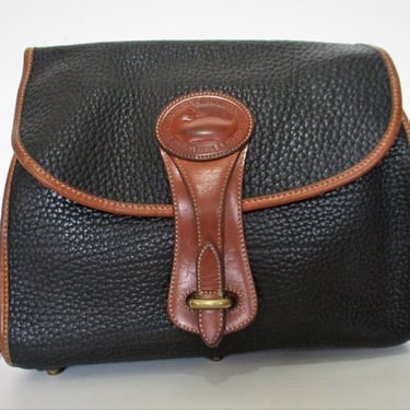 DOONEY & BOURKE vintage 1980s all weather leather equestrian crossbody bag