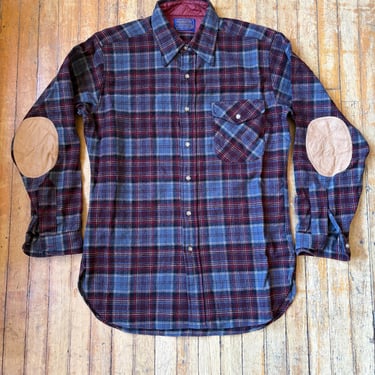 70s Plum Pendleton Wool Shirt Medium 
