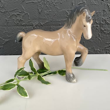 Percheron Porcelain Gray Horse / #290 - RARE