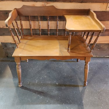 Vintage Wooden Gossip Bench 30