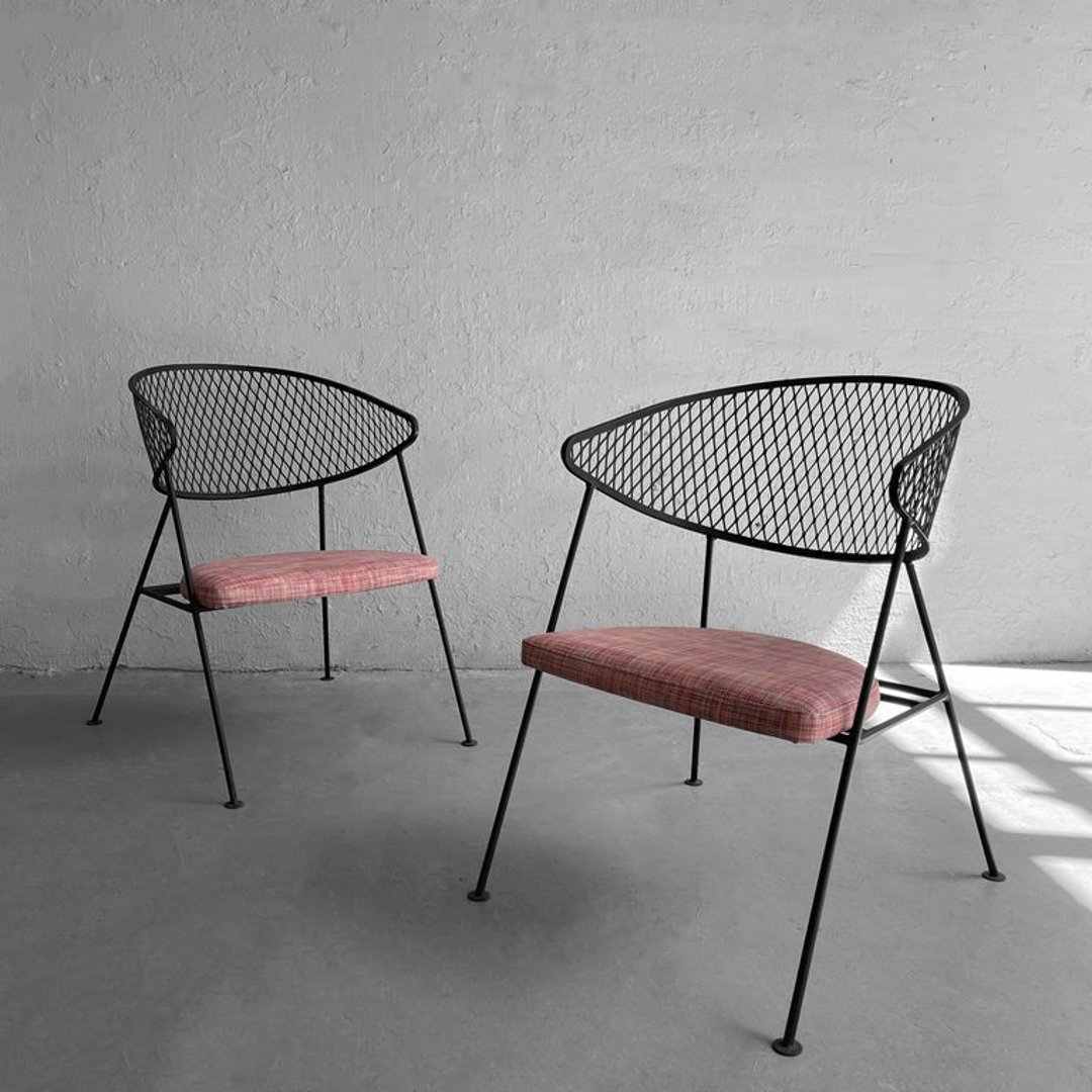 Wrought Iron Patio Chairs By Maurizio Tempestini For Salterini