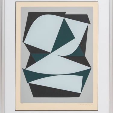 Victor Vasarely "Yllam" Screenprint, ca. 1950