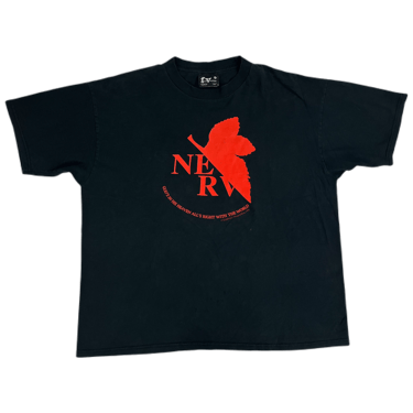Vintage Neon Genesis Evangelion &quot;NERV&quot; Fashion Victim Project Eva T-Shirt