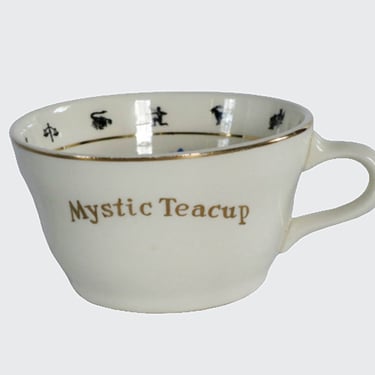 Vintage 1940s Mystic Teacup Fortune Telling Instruction Sheet, Digital Download Print on Demand, Instant Clip Art 