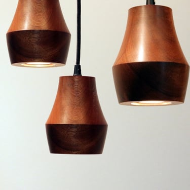 Cove Wood Pendant LED Light | Modern Minimalist Fixture 