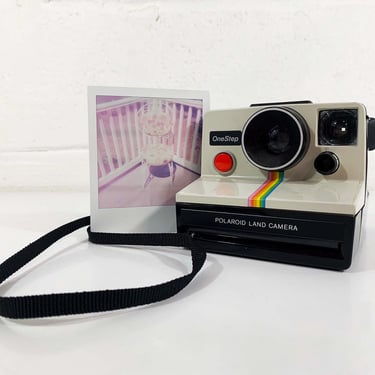 Vintage Polaroid Land Camera OneStep SX-70 Instant Film Photography Tested Working Time Zero Rainbow 1970s 