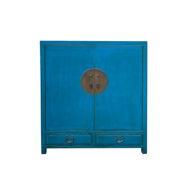 Oriental Benitoite Blue Moon Face Hardware Side Table Shoes Cabinet cs7470E 
