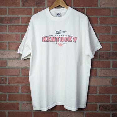 Vintage 00s Y2k NCAA University of Kentucky ORIGINAL Collegiate Tee  - Extra Large 