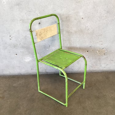 Vintage Belgian Metal Chair