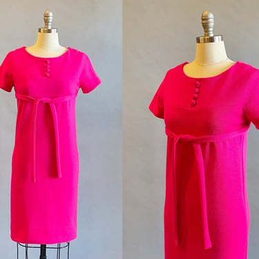 1960s Knit Dress / Jonathan Logan Dress / 1960s Mod Dress / Size Small 