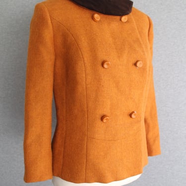 Bespoke - Wool - Mid Century - Women's Custom Tailored Jacket -by Utah Tailoring mills -  Estimated L 