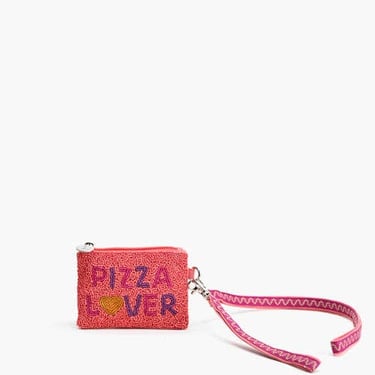 Pizza Lover Embellished Coin Bag