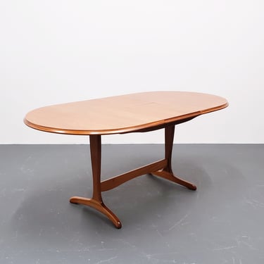 Mid Century Extendable Dinning Teak Table by James H. Sutcliffe