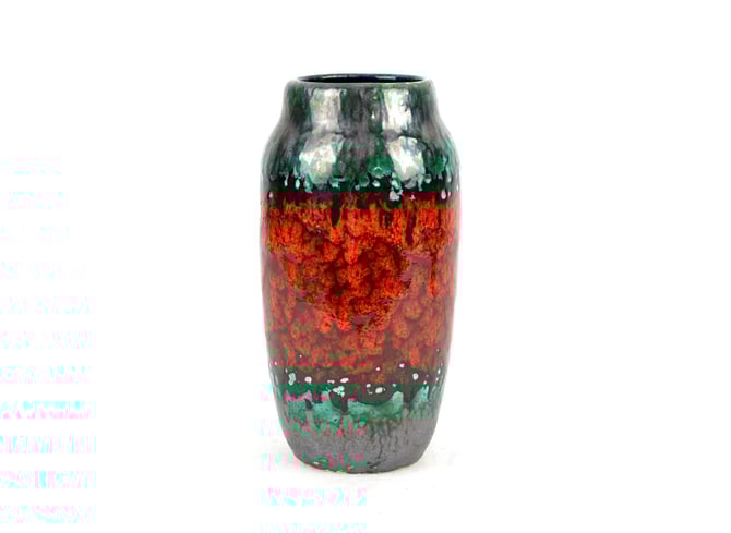 Scheurich ceramic vase 60s 70s fat lava flower vase 242 - 22