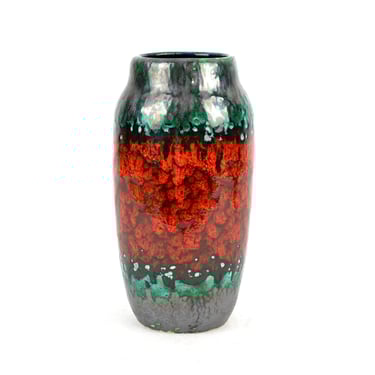 Fat Lava フラワーベース scheurich 60s SCHEURICH LORA 806 Set 2 Fat Lava Flower Pot Planter Vintage