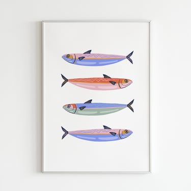 Sardines - 8&quot; x 10&quot; Art Print