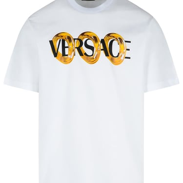 Versace White Cotton T-Shirt Men