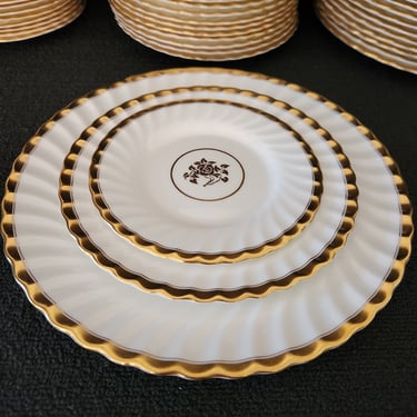Minton 'Gold Rose' China: 3-Piece Place Settings (Sold Individually)