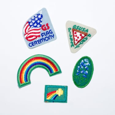 Vintage 1980s Girl Scout Patches 