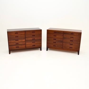 Pair of Vintage Danish Rosewood Chests by Kai Winding