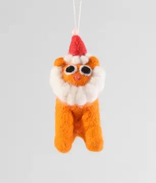 Hanging Felt Ornament - Kitty Claws