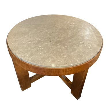 Jacques Adnet Stone Top Coffee Table