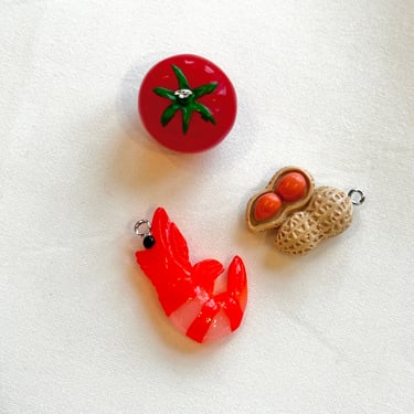 Animal Vegetable Charm Trio