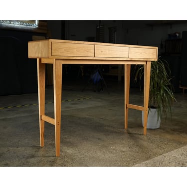 Legard Sofa Table, Modern Entryway Table, Modern Console Table, Wood Rectangular Entry Table, 3 Drawer (Shown in Cherry) 