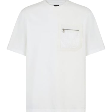 Fendi Men White Cotton T-Shirt