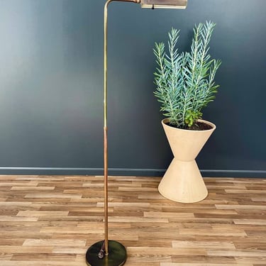 Mid-Century Modern Adjustable Brass Floor Lamp, c.1960’s 