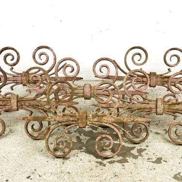 Set of Wrought Iron 19th Century Building Facade Stars