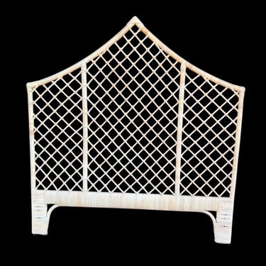 Beautiful vintage rattan pagoda headboard - Queen 