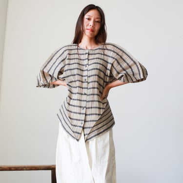 1980s Issey Miyake Iconic Pleated Structural Blouse Regular price 