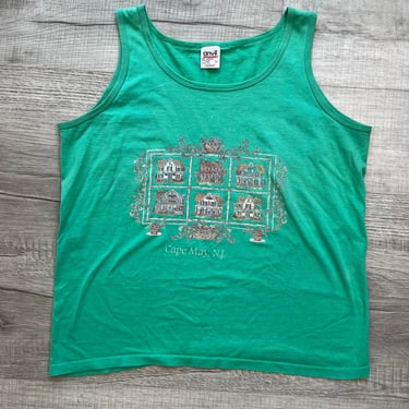 Green Cape May Tank Top by Anvil