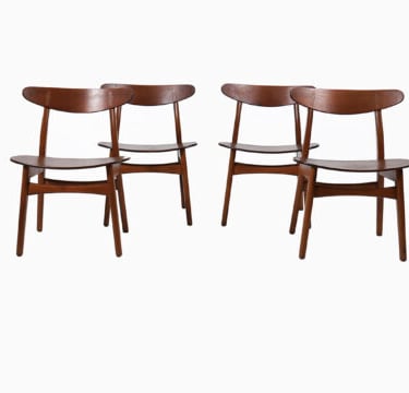 Danish Modern Hans Wegner CH 30 Dining Chairs