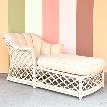 Ficks Reed Lattice Rattan Chaise