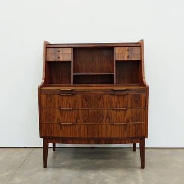 Vintage Danish Mid Century Modern Rosewood Secretary Desk 