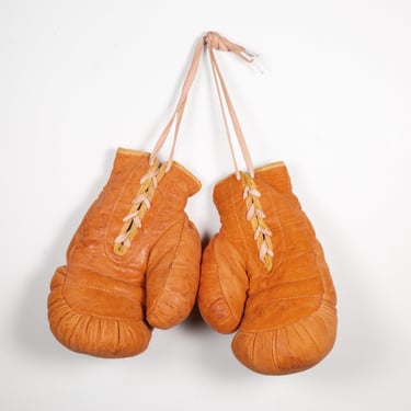 Vintage Suede Boxing Gloves c.1950