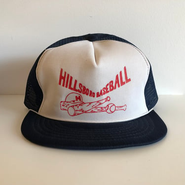 1980s Hillsboro Baseball Navy Trucker Hat