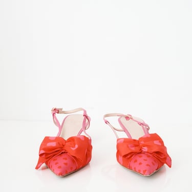 Kate Spade Pink &amp; Red Slingbacks