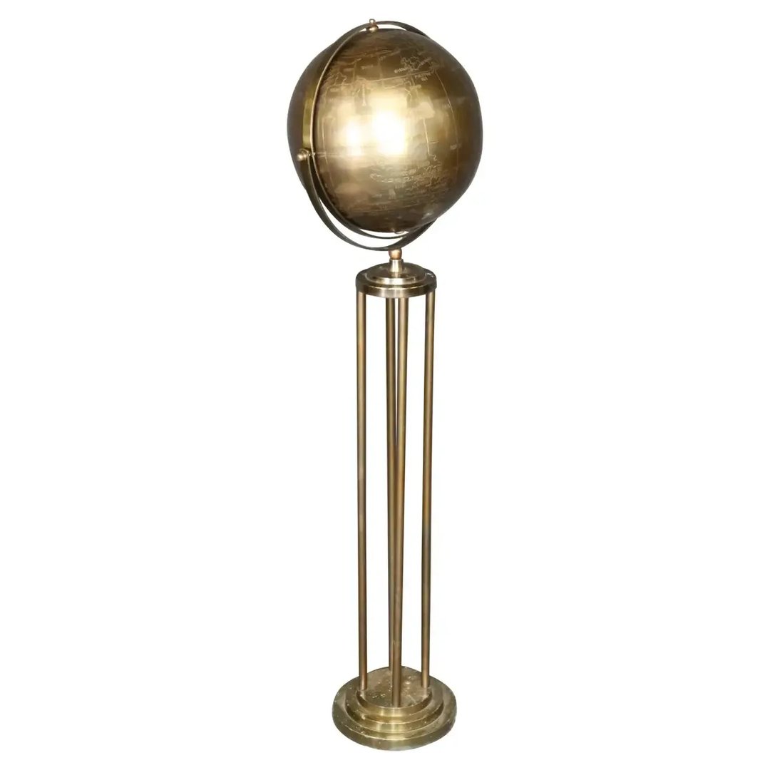 Mid-Century Modern Brass World Globe Sculpture, circa 1970 | Vintage ...