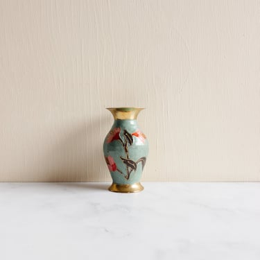 vintage french cloisonné bud vase