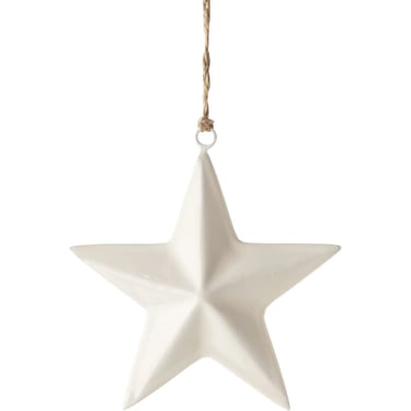 STH White 3D Star Ornament