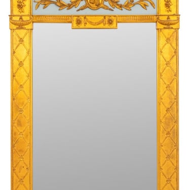 Italian Neoclassical Style Trumeau Mirror