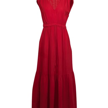 Xirena - Red Cotton Gauze Maxi Dress Sz M