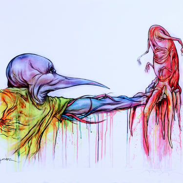 Alex Pardee Unearthly Figures Contemporary Limited Edition Giclee 84/200 Signed 