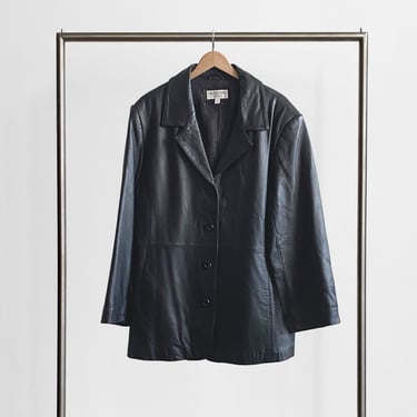 Long Black Leather Jacket