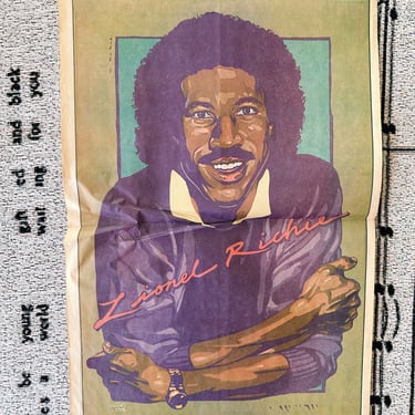 Vintage Lionel Richie Newspaper Centerfold (1980’s)