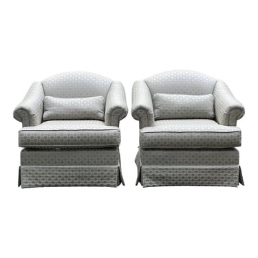 Thomasville Club Lounge Chairs - a Pair 